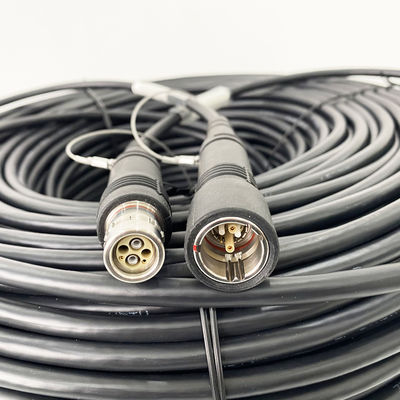 100 metre SMPTE Fiber Konnektörlü Hibrit Fiber Optik Kablo