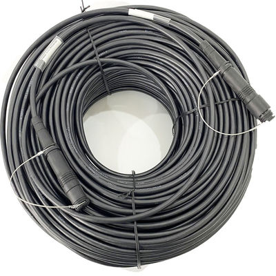 100 metre SMPTE Fiber Konnektörlü Hibrit Fiber Optik Kablo