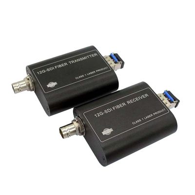 Optik Fiber üzerinden 12G-SDI, 4K-SDI Optik Dönüştürücü, 10 Km SM Fiber üzerinden 1 Kanal Ultra HD Sinyal, SMPTE ST-2082 ile uyumlu,