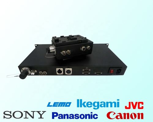 EFP'de Fiber çoklayıcı dönüştürücü üzerinden OB Van'a TV Kamerası, destek taksitli, uzaktan kumanda, genlock