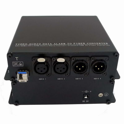 Yayın 2-CH 2 Yollu 3 Pin Xlr - Fiber Dönüştürücü Dönüştürücü/Alıcı/Verici ve Alıcı