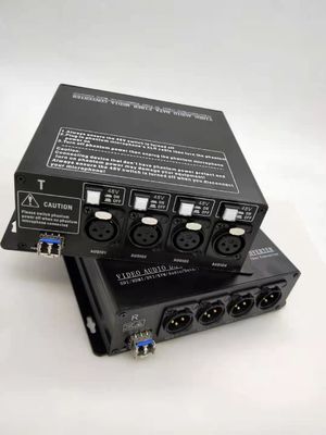 Değiştirilebilir 48V Fantom Güç Kaynağına Sahip Dijital xLR - Fiber Optik Dönüştürücü