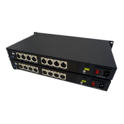 Dengeli 8 Kanal XLR Sesten Fibere Dönüştürücü Yayın Stüdyosu