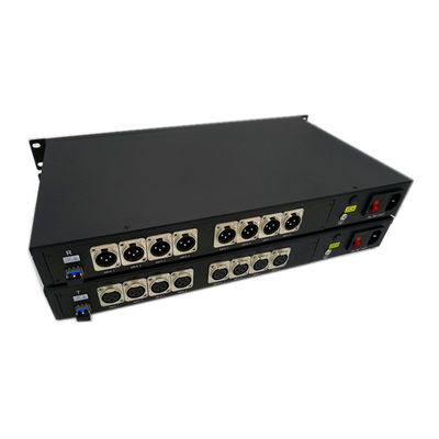 Dengeli 8 Kanal XLR Sesten Fibere Dönüştürücü Yayın Stüdyosu