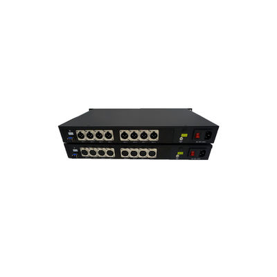 Dengeli 8 Kanal XLR Sesten Fibere Dönüştürücü Yayın Stüdyosu