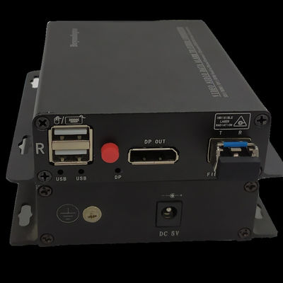 Uzak güç anahtarlı Displayport To Fiber Genişletici