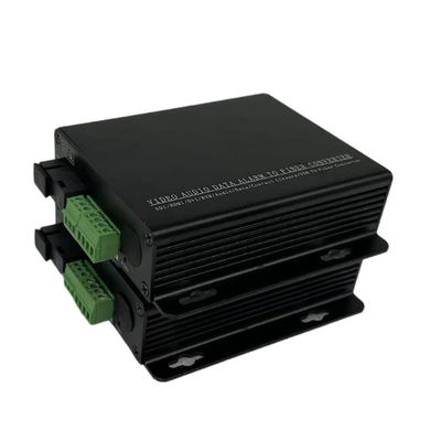 Yeşil Standart Terminalli Fiber Üzerinden 4CH Analog XLR Ses
