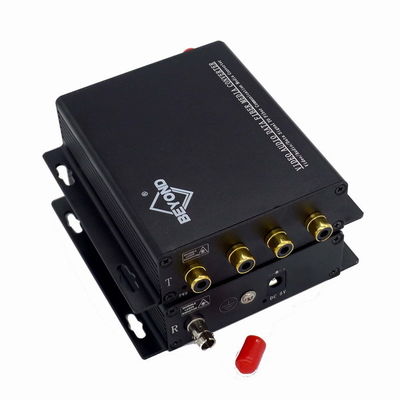 4 kanallı RCA optik Sesten Fibere Dönüştürücü çok modlu veya tek modlu