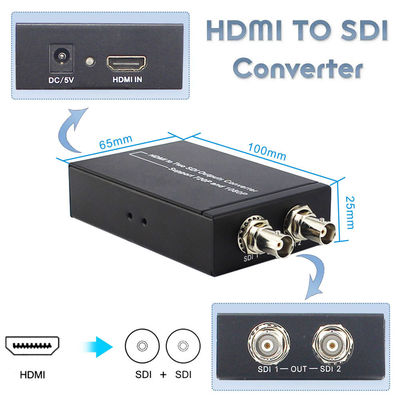 5V 1A Güç adaptörü ile aynı anda HDMI'dan SDI'a Dönüştürücü