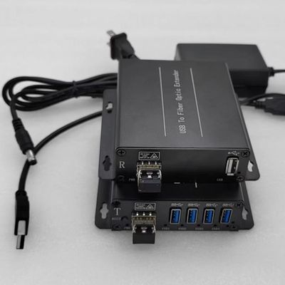 Kamera Yazıcısı İçin Uzun Mesafe İletim 4 portlu Fiber Optik USB Genişletici