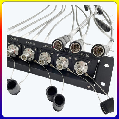 SMPTE Konektör / 3K.93C konektörü için 2U Panel